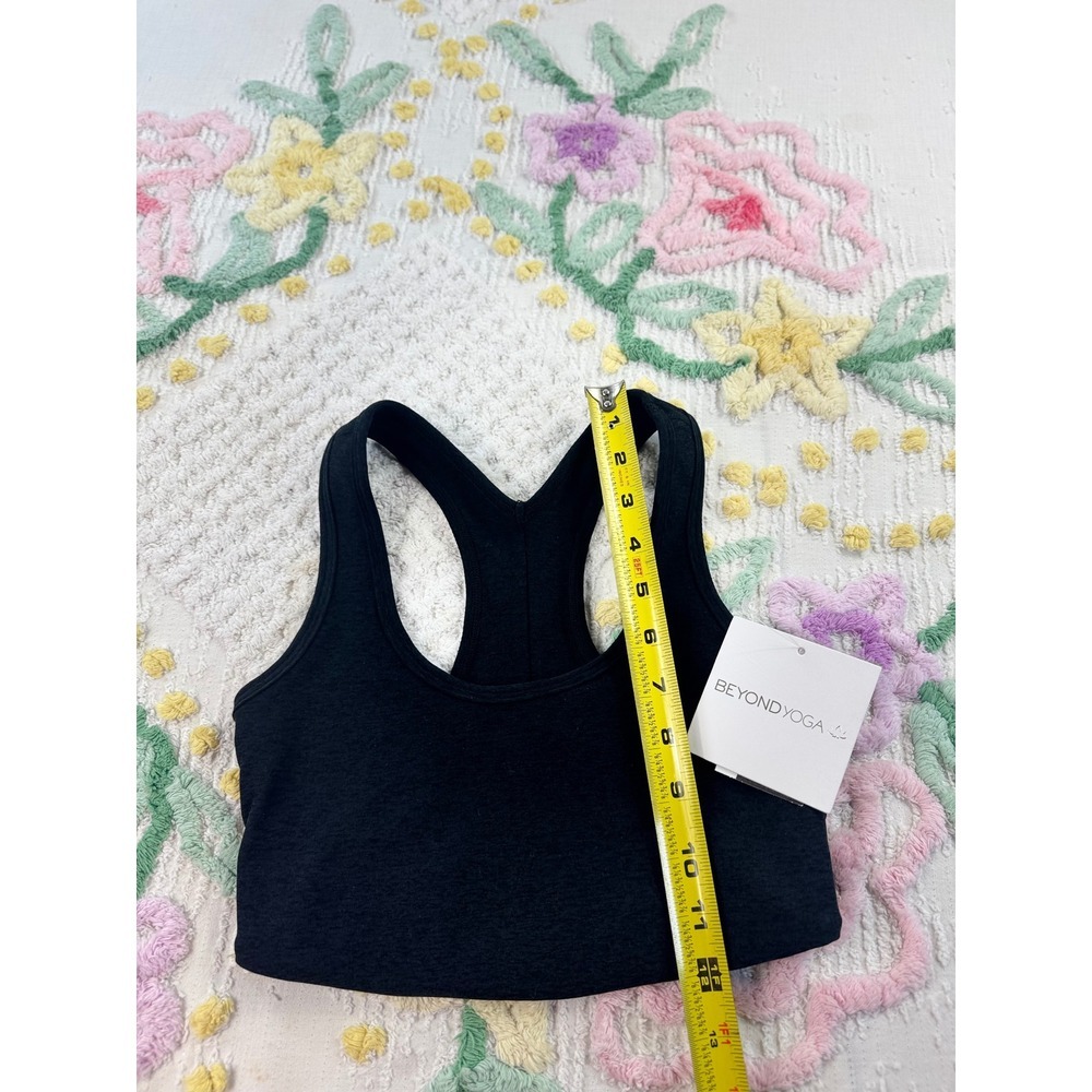 Beyond Yoga Black Racerback Cropped Tank Top Activewear XS - Picture 2 of 8